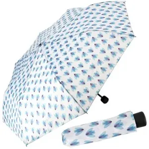 Derby Mini Trend Gemustert dámský skládací deštník, modrá