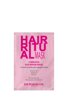Dermacol Intenzivní regenerační maska pro všechny typy vlasů Hair Ritual (5 Minutes SOS Repair Mask) 15 ml