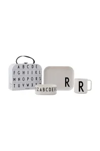 Dětský snídaňový set Design Letters Classics in a suitcase R 4-pack