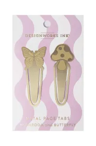 Záložka do knih Designworks Ink Mushrooms + Butterfly 2-pack