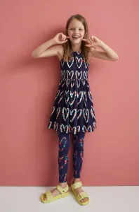 Dětské bavlněné šaty Desigual tmavomodrá barva, mini, áčková #2874282