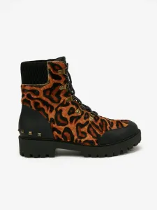 Desigual Biker Leopard Kotníková obuv Hnědá #3305973