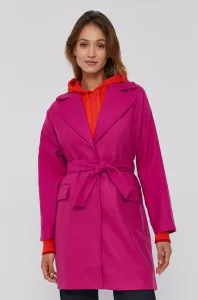 Kabát Desigual dámský, růžová barva, přechodný, oversize #2836406