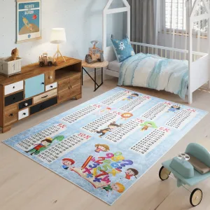 Dětský koberec s motivem dětí a malou násobilkou #5585603