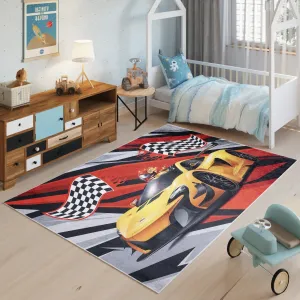 Dětský koberec s motivem závodního auta #5585658