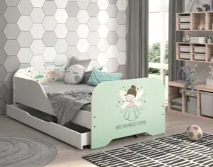 Dětská postel MIKI 160 x 80 cm s kouzelnou vilkou