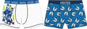 Ježek SONIC - licence Chlapecké boxerky - Ježek Sonic 5233060 , modrá / šedý melír Barva: Mix barev, Velikost: 104-110