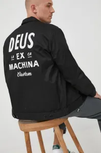 Bunda Deus Ex Machina pánská, černá barva, přechodná, oversize