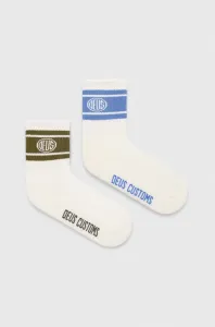 Ponožky Deus Ex Machina 2-pack bílá barva