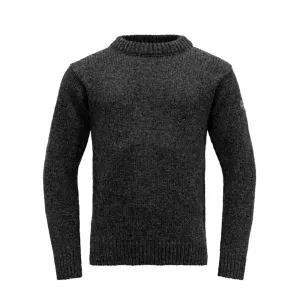 Vlněný svetr DEVOLD Nansen Wool Sweater - Anthracite Velikost: L