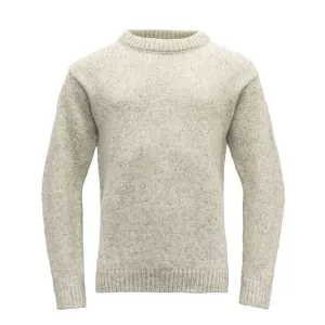 Vlněný svetr DEVOLD Nansen Wool Sweater - Grey Melange Velikost: L