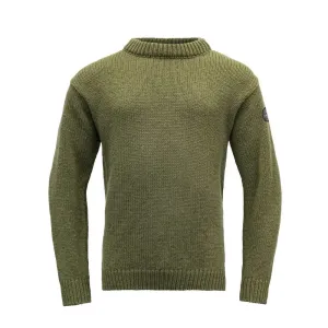 Vlněný svetr DEVOLD Nansen Wool Sweater - Olive Velikost: M