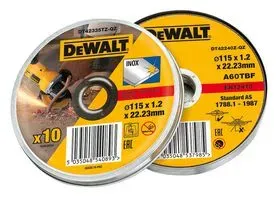 Dewalt Dt42335Tz-Qz Thin Metal Cutting Disc 115Mm 10Pc Tin