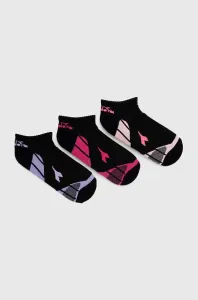 Ponožky Diadora 3-pack pánské, růžová barva