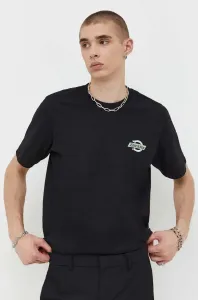 Bavlněné tričko Dickies černá barva, s potiskem #6065800