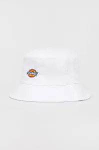 Bavlněná čepice Dickies bílá barva