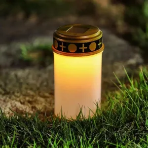 Die moderne Hausfrau LED solární svíčka na hrob se zemním hrotem