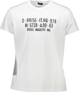 Diesel pánské tričko Barva: Bílá, Velikost: XL #1132489