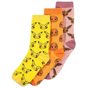 Ponožky 3-balení Iconic Characters (Pokémon) 39/42