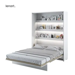 Dig-net nábytek Sklápěcí postel Lenart BED CONCEPT BC-12p | bílý lesk 160 x 200 cm #5455149