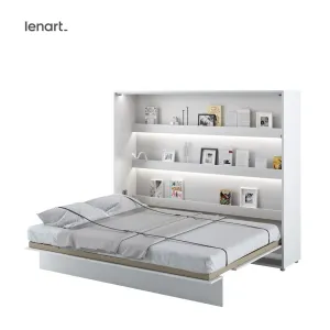 Dig-net nábytek Sklápěcí postel Lenart BED CONCEPT BC-14p | bílý lesk 160 x 200 #5455157