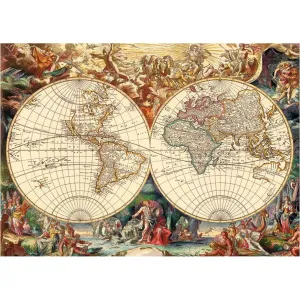 DINO - Historická Mapa 1000 Puzzle , Mix Produktů