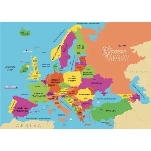 Dino Puzzle mapy Evropa puzzle 69 dílků