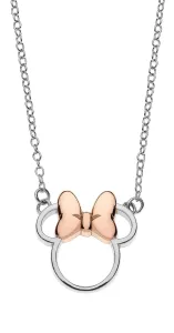 Disney Slušivý stříbrný bicolor náhrdelník Minnie Mouse N900521TL-16