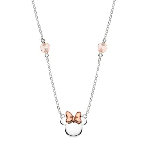 Disney Stříbrný bicolor náhrdelník Minnie Mouse NS00014TRPL- 157.CS