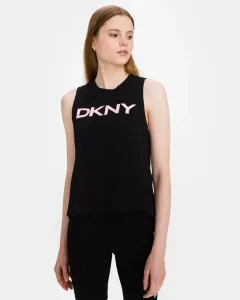 DKNY Sollip Logo Tílko Černá