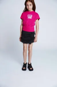 Dětské bavlněné tričko Dkny růžová barva #4947983