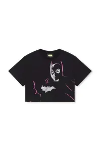 Dětské bavlněné tričko Dkny x DC Comics černá barva #6115191