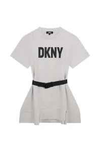 Dívčí šaty Dkny bílá barva, mini, oversize #4981485
