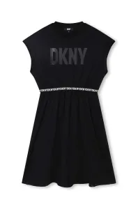 Dívčí šaty Dkny černá barva, mini #5686180