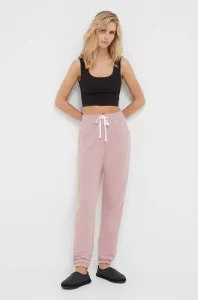 Pyžamové kalhoty Dkny dámské, růžová barva