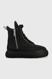 Sneakers boty Dkny Aken černá barva, na platformě #3675377