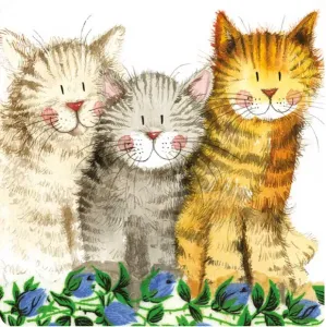 Podtácek se třemi kočkami - design Alex Clark #2144716