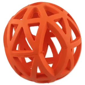 Děrovaný míček Dog Fantasy oranžový 12,5cm