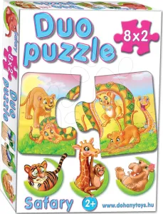 Dohány baby dětské puzzle 8 obrázků Duo Safari 638-3