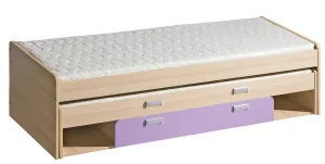 Dolmar Dětská postel s přistýlkou CORNETO L16 Barva: Jasan coimbra / fialová