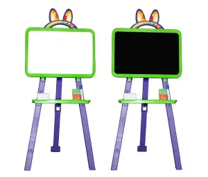DOLONI - tabule oboustranná ( magnetická / kreslící ) 35cm x 48cm x 7cm - fialovo-zelená