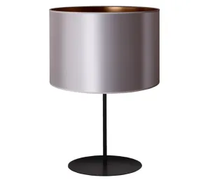 - Stolní lampa CANNES 1xE14/15W/230V 20 cm stříbrná/měděná/černá