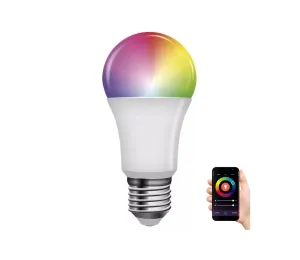 LED RGB Stmívatelná žárovka GoSmart A60 E27/9W/230V 2700-6500K Wi-Fi Tuya
