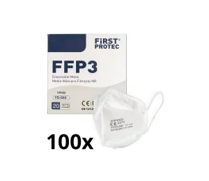 Ochranná pomůcka - respirátor FFP3 NR CE 0370 100ks