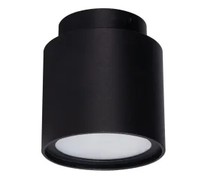 24362 - LED Stropní bodové svítidlo SONOR 1xGU10/10W/230V + LED/4W černá
