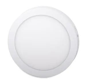 Ecolite Bílý přisazený LED panel kulatý 225mm 18W Barva světla: Teplá bílá LED-CSL-18W/2700