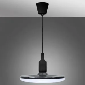 LED Závěsné svítidlo KIKI 1xE27/15W/230V černé #140505