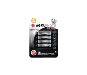 4 ks Ultra alkalická baterie AA 1,5V