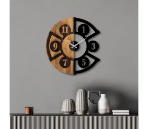 Nástěnné hodiny pr. 56 cm 1xAA dřevo/kov #5758033