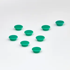 Magnety, Ø 20 mm, bal. 8 ks, zelené